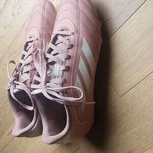 Pink Adidas Soccer Shoes